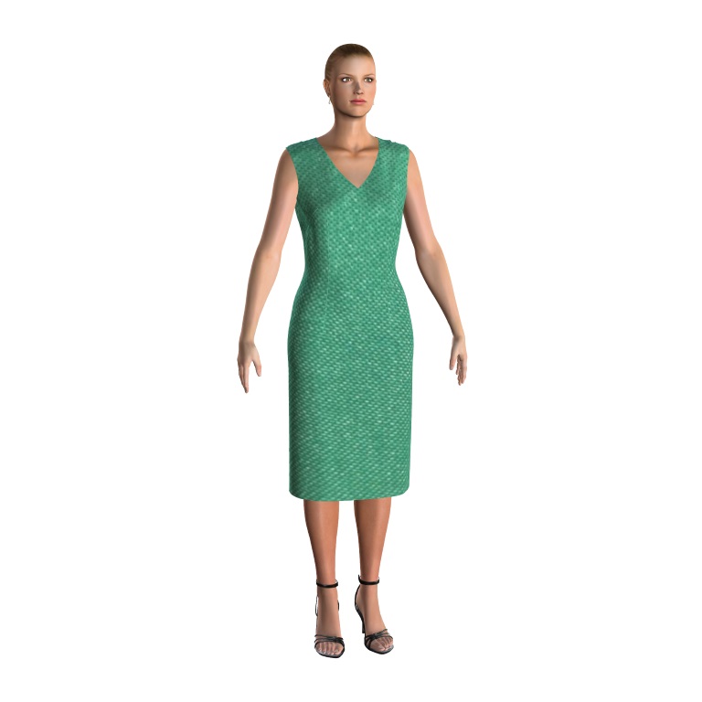 Knit sheath dress sewing pattern. Print and download it today.