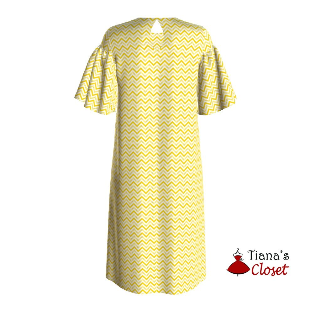Free PDF sewing pattern: Tanya tunic dress