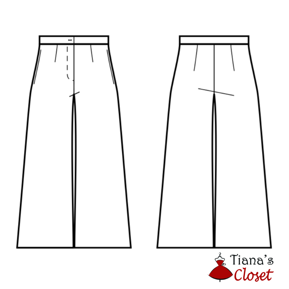 Free PDF Sewing Pattern: Wide Leg Palazzo Pants for Women, DIY Clothes  Sewing Project, Fa…