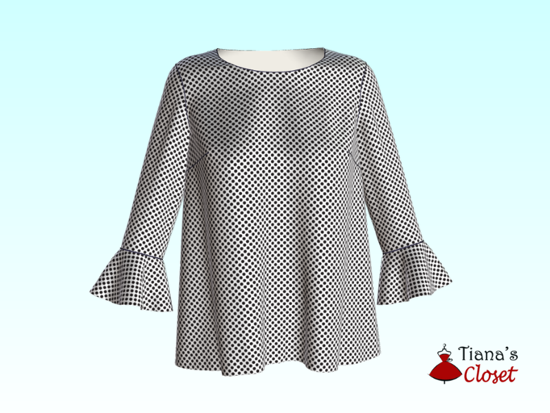 Free sewing pattern: Annie blouse