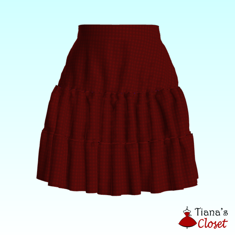 Anita 3 tier flared skirt