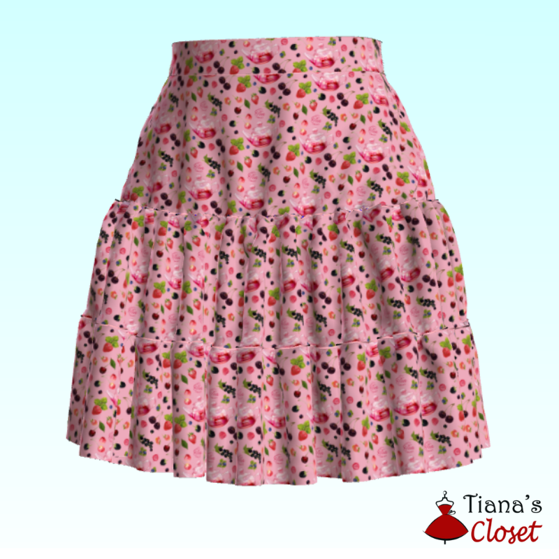 Anita 3 tier flared skirt