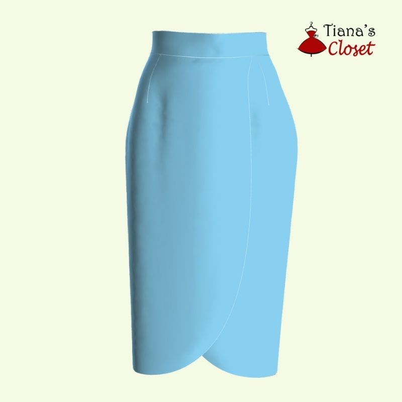 midi pencil skirt sewing pattern