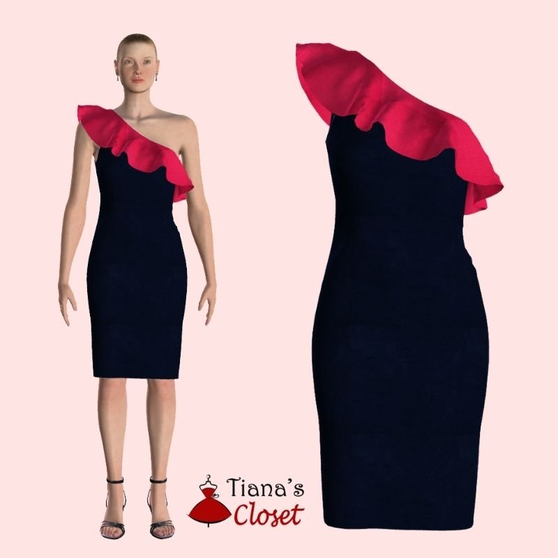 Bonnie cut out waist bodycon dress – Free PDF sewing pattern