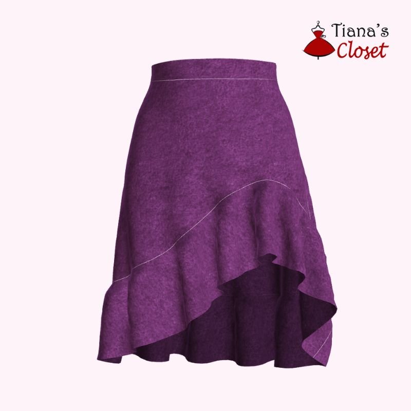 Glenda asymmetrical skirt – free pdf sewing pattern – Tiana's Closet