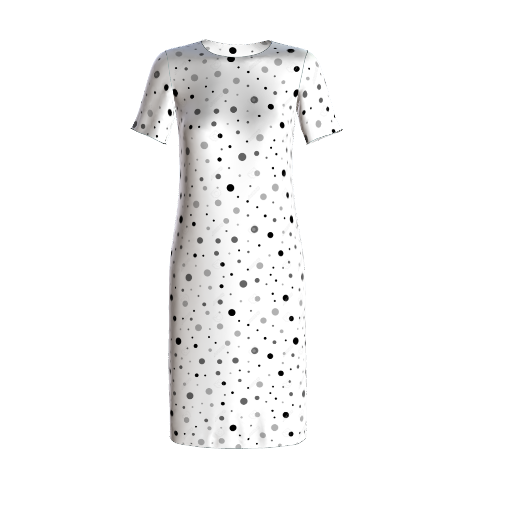 Lola midi t-shirt dress free pdf sewing pattern