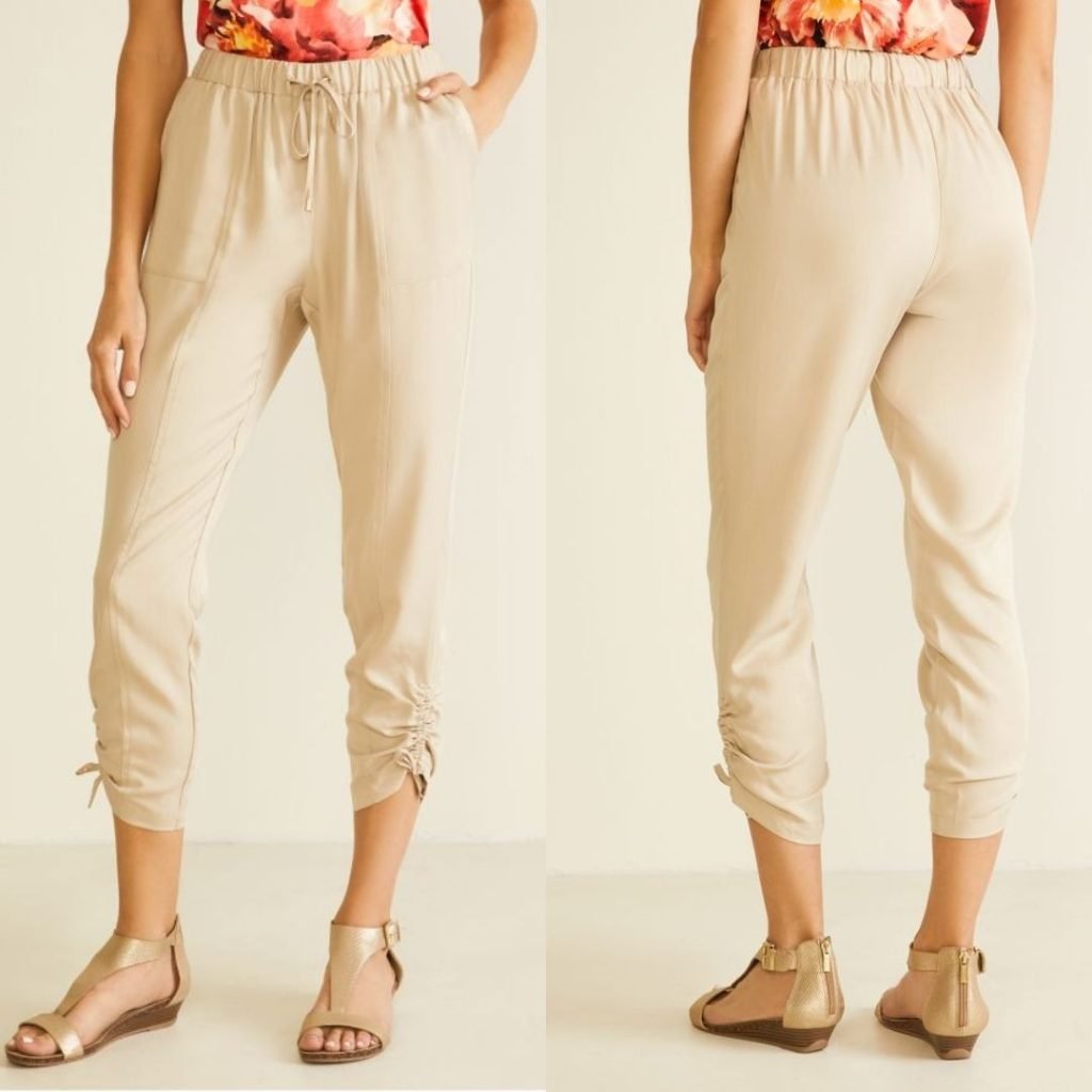 Brenda drawstring cropped pants – free PDF sewing pattern – Tiana's Closet