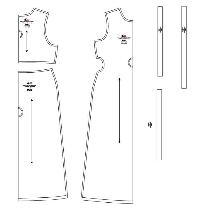 Amelia cut-out back dress - Free PDF sewing pattern