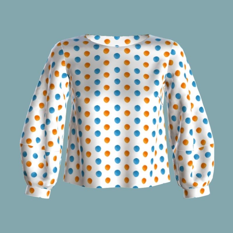 Romy lantern sleeve blouse - Free PDF sewing pattern