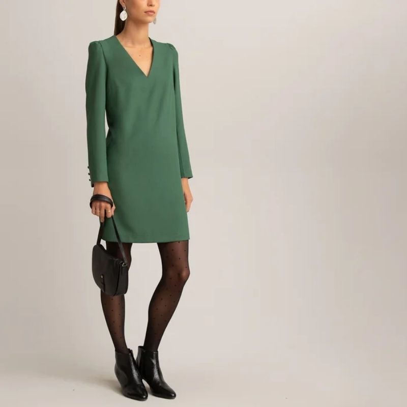 Shayla V neck tunic dress – Free PDF sewing pattern – Tiana's Closet
