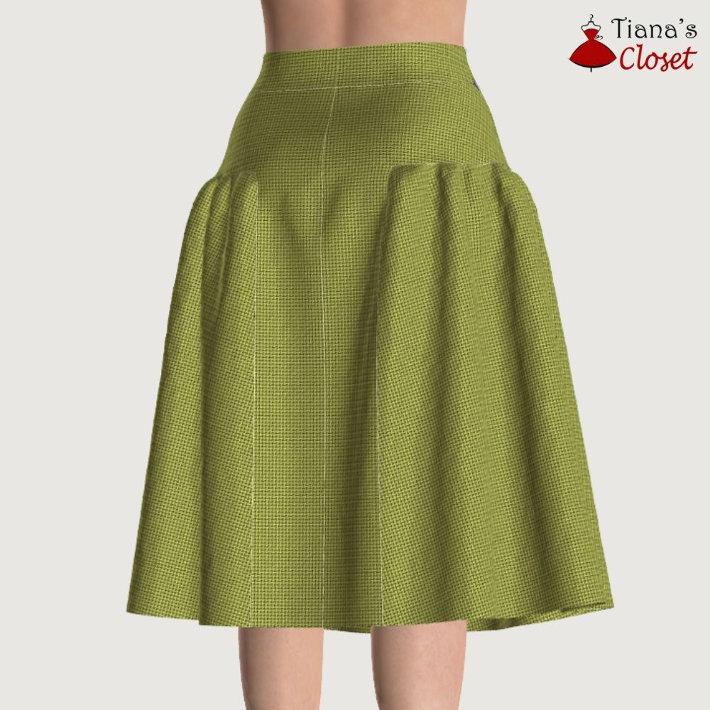 Tayla side gathered skirt - Free PDF sewing pattern