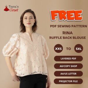 Free Pdf Sewing Pattern Mens Basic Round Neck T Shirt Tiana S Closet