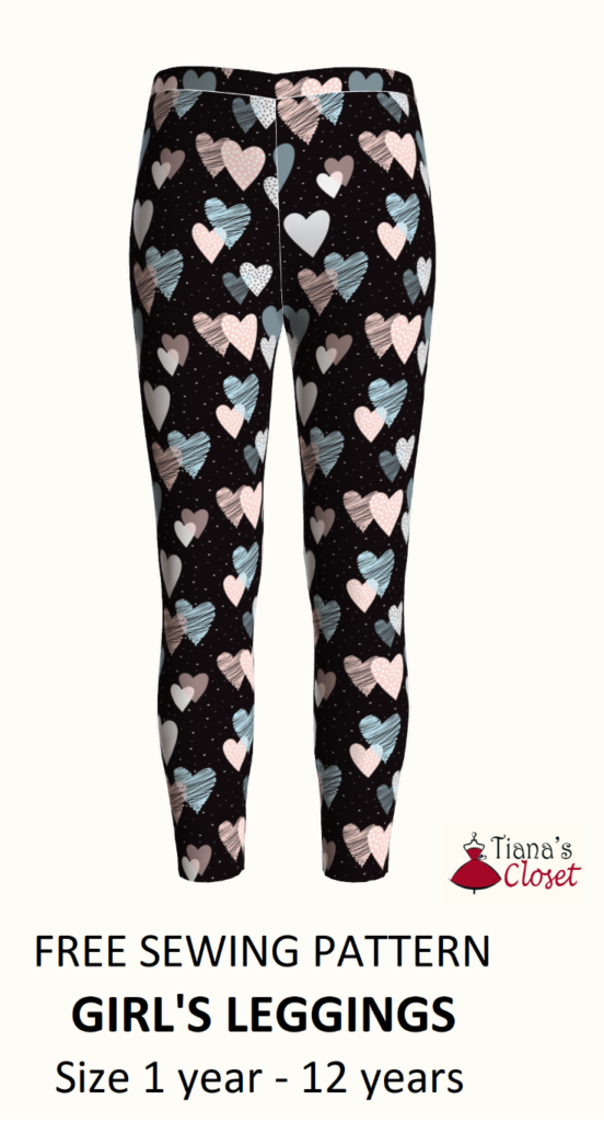 Free sewing pattern: Girl's leggings – Tiana's Closet
