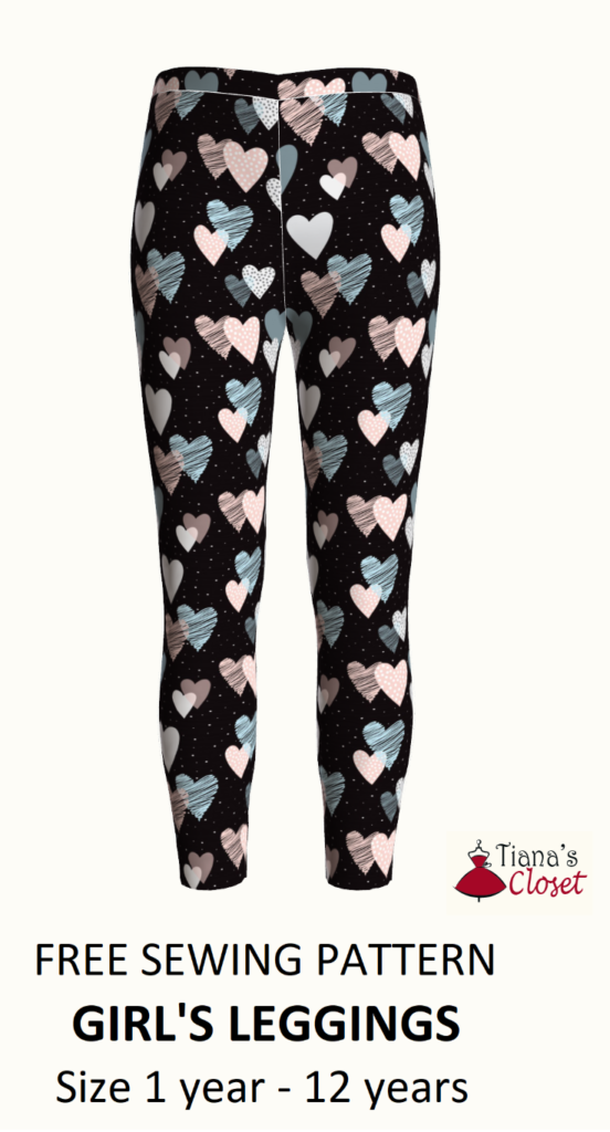 Women's high waist leggings – free PDF sewing pattern – Tiana's Closet