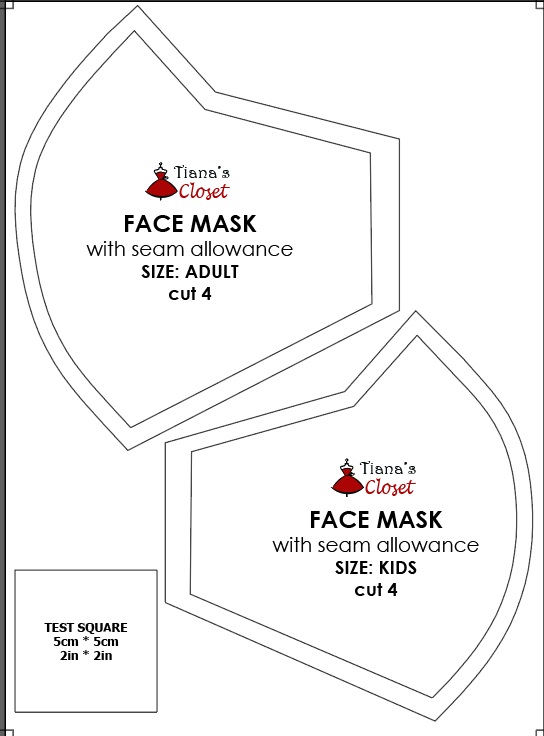 The Little Sewist Free Pdf Pattern Fitted Face Mask