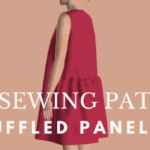 Free sewing pattern: Minju ruffled paneled dress