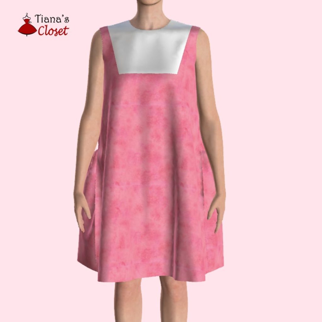 Free sewing pattern: Minju ruffled paneled dress