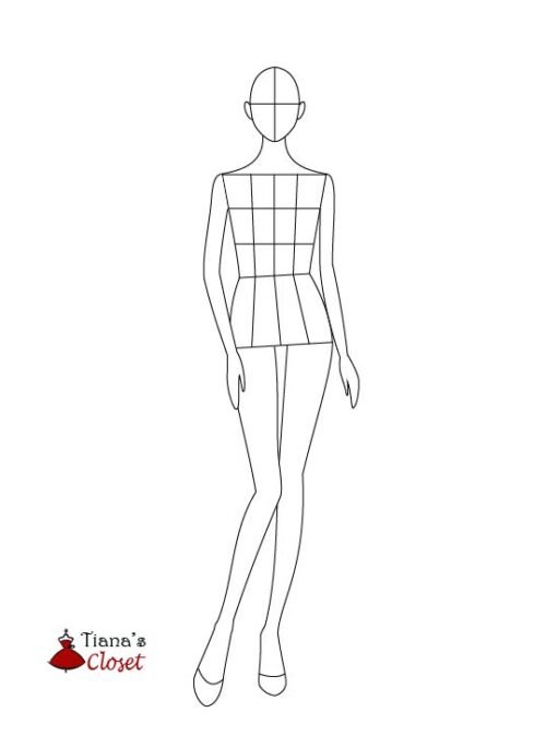 Female fashion croquis templates – Tiana's Closet
