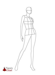 Female fashion croquis templates – Tiana's Closet