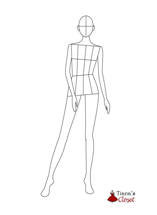 Female fashion croquis templates – Tiana's Closet