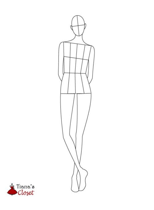 Female Fashion Croquis Templates – Tiana's Closet