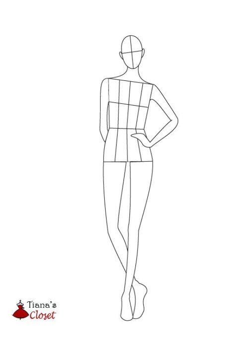 Female fashion croquis templates – Tiana's Closet