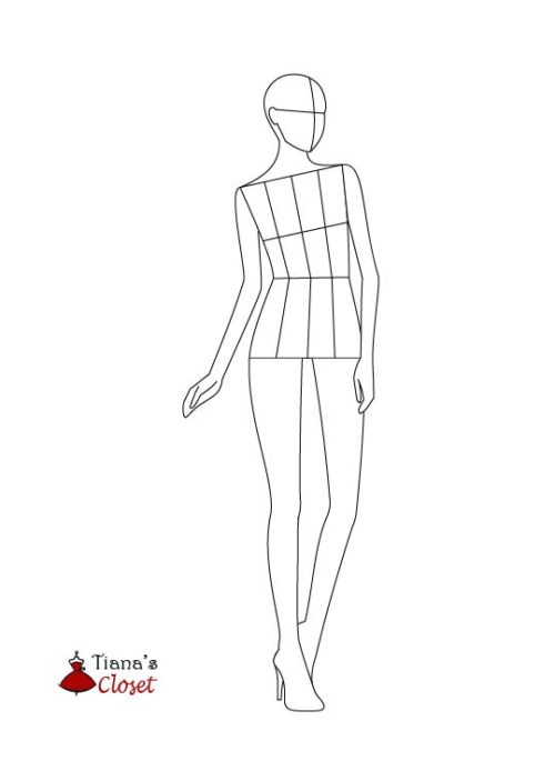 Female fashion croquis templates – Tiana's Closet