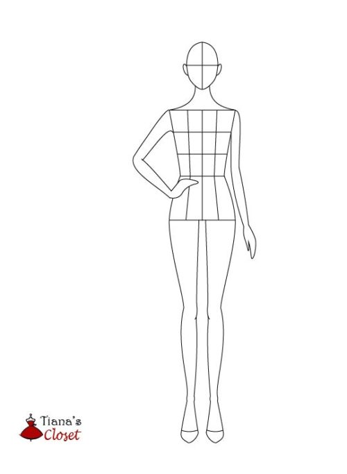 Female Fashion Croquis Templates – Tiana's Closet