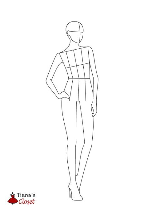 Female fashion croquis templates – Tiana's Closet