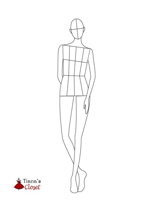 Female fashion croquis templates – Tiana's Closet