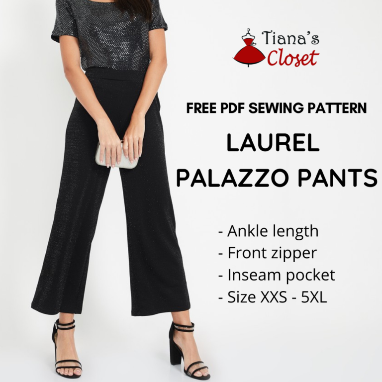 Laurel palazzo pants free pdf sewing pattern