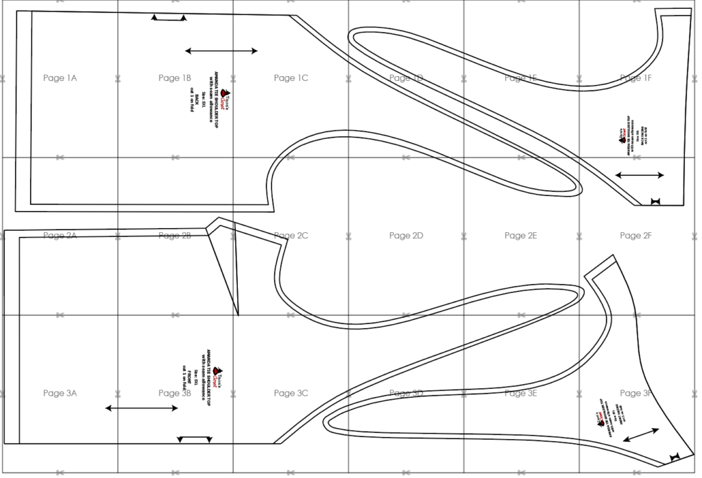 Amanda tie shoulder top - free sewing pattern