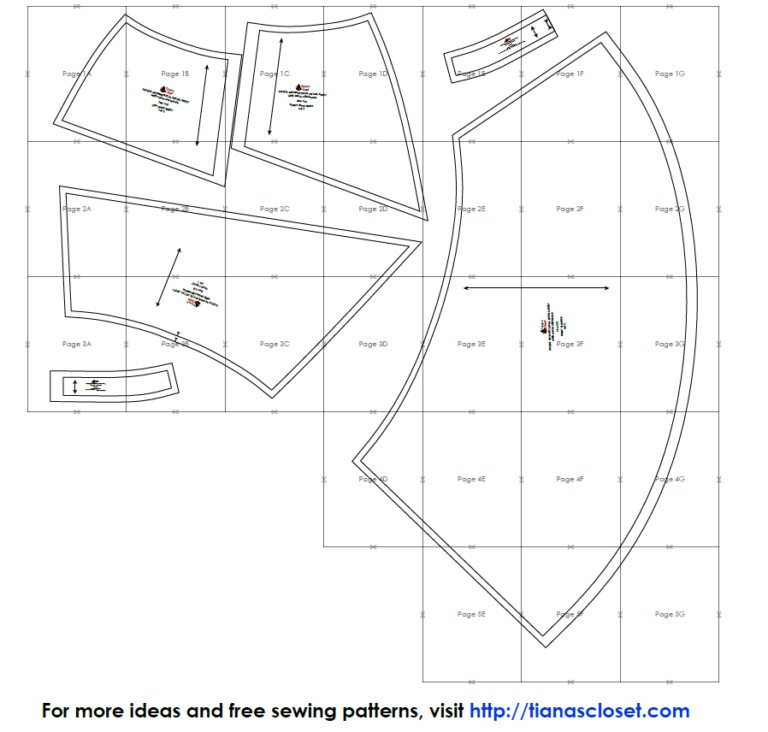 Jacqui asymmetrical detail skirt – free PDF sewing pattern – Tiana's Closet