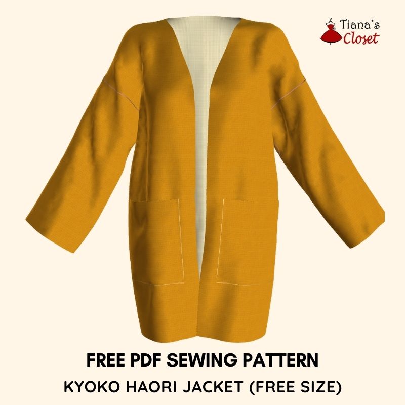 kyoko haori jacket free sewing pattern