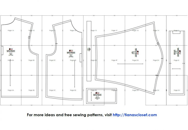 Simple sweatshirt – free PDF sewing pattern – Tiana's Closet