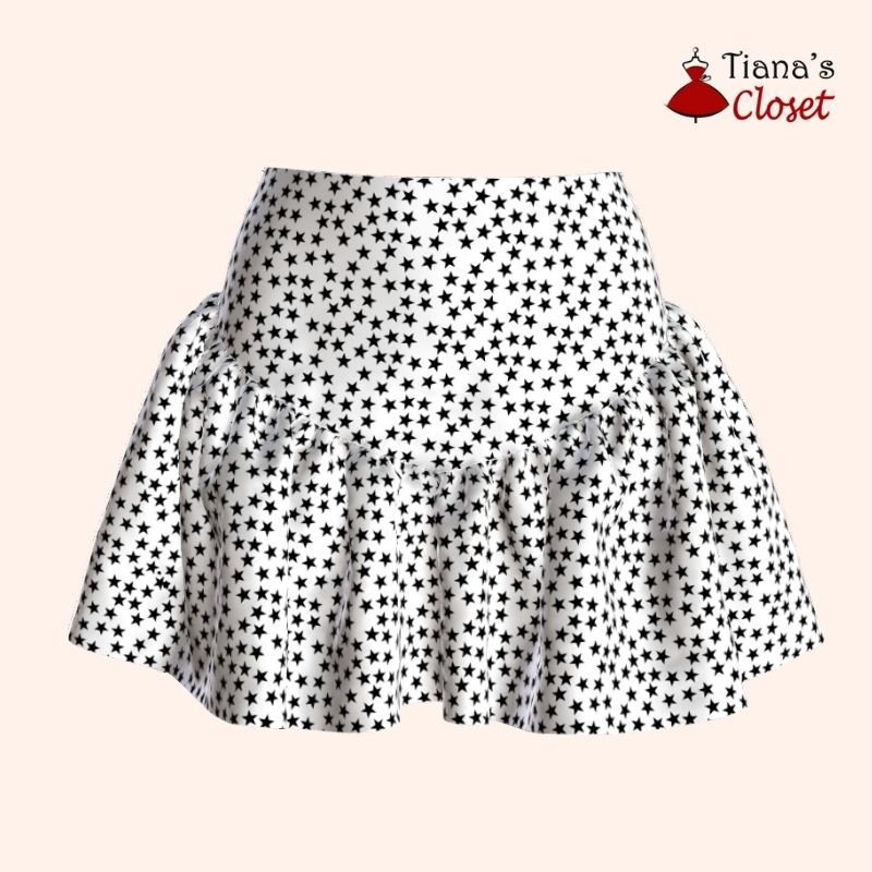 Kyra mini skirt – free PDF sewing pattern – Tiana's Closet