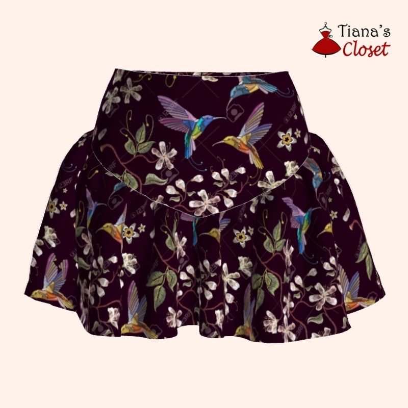 Gabby front pleat midi skirt – free PDF sewing pattern – Tiana's Closet