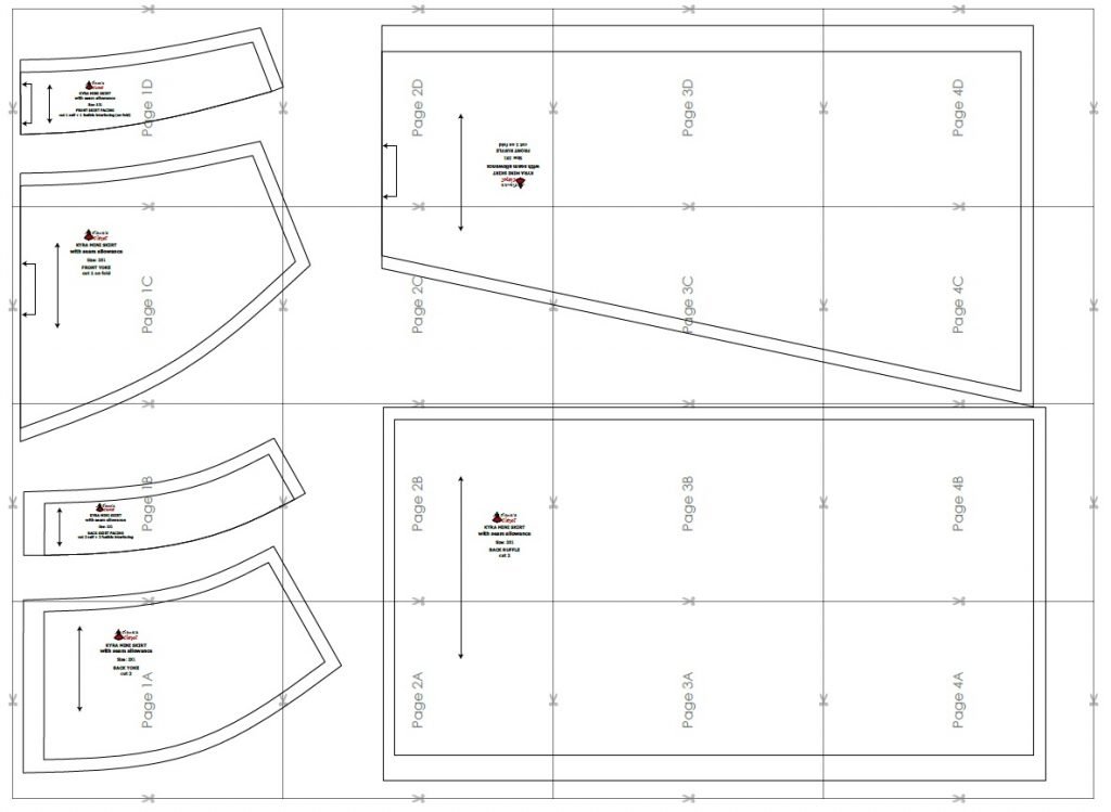 Short skirt shop patterns free