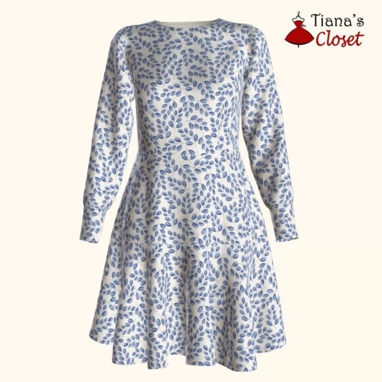 Mandy flounce hem dress – free sewing pattern – Tiana's Closet