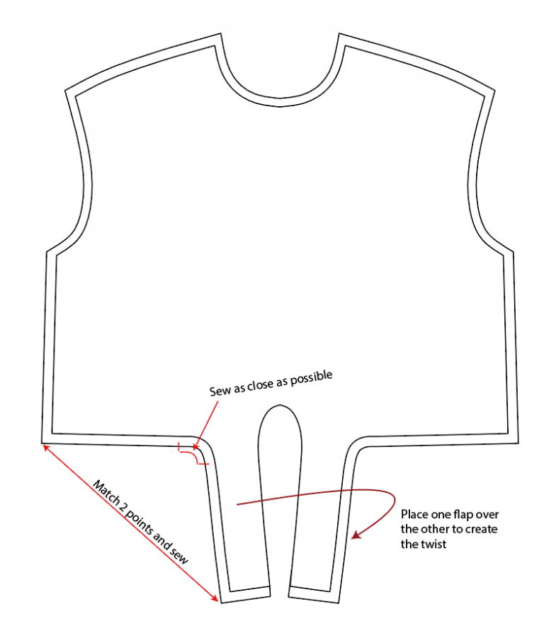 Allison Twisted Waist Shirt – Free Pdf Sewing Pattern – Tiana's Closet