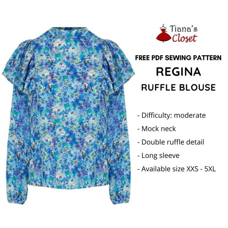 Regina blouse free pdf sewing pattern