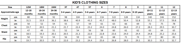 Kids Clothing Size 768x184 