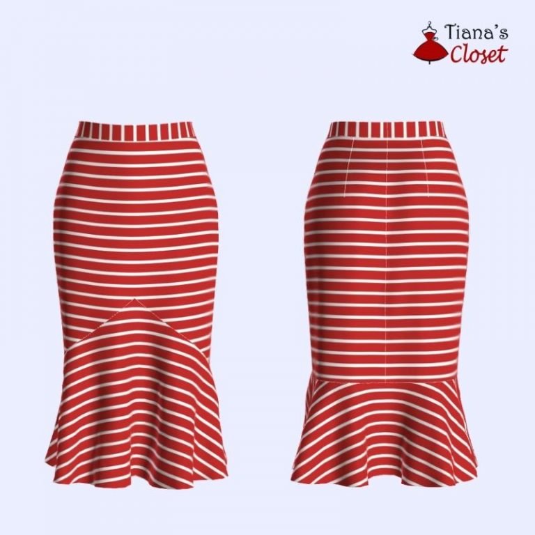 Kaira flounce hem skirt – free PDF sewing pattern – Tiana's Closet