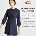 Gilian ruched detail dress