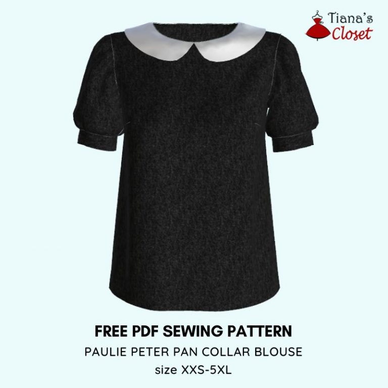 Paulie peter pan collar blouse free pdf sewing pattern (1)