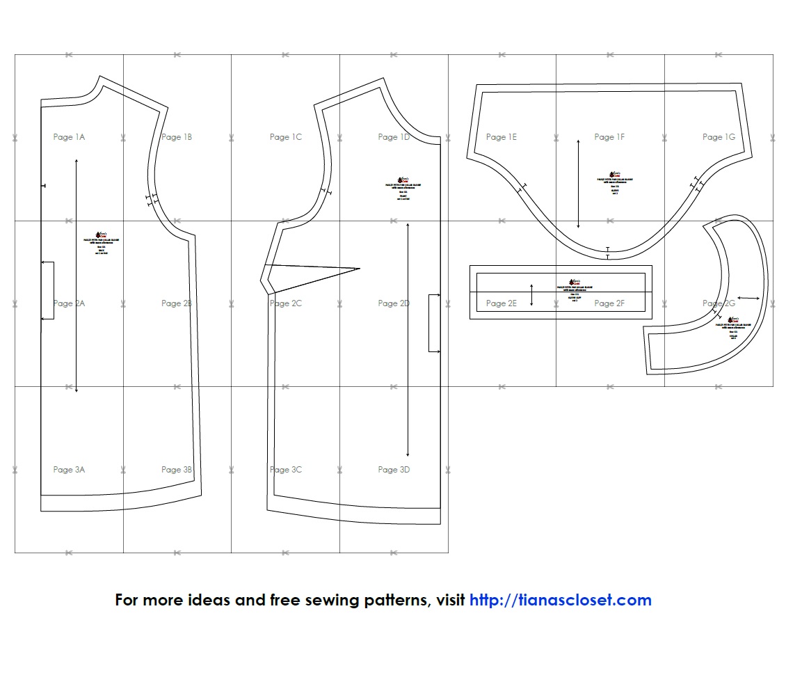 Paulie peter pan collar blouse – free pdf sewing pattern – Tiana's Closet