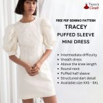 Tracey puffed sleeve mini dress