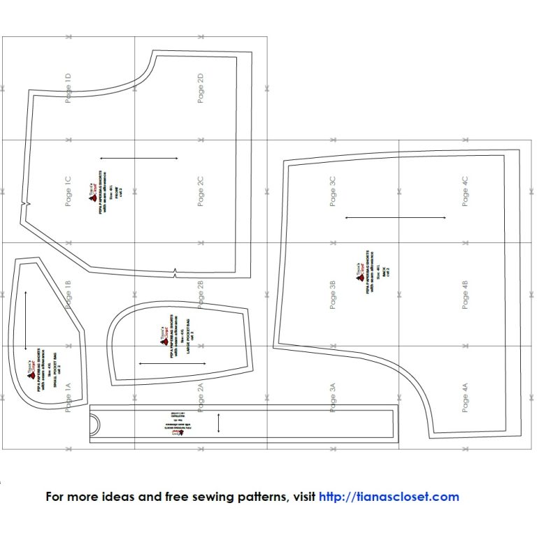 Pipa paperbag shorts free PDF sewing pattern – Tiana's Closet