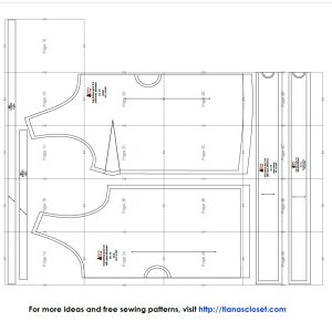 Evie ruffle neck top – Free PDF sewing pattern – Tiana's Closet