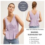 Maribel sleeveless top free pdf sewing pattern